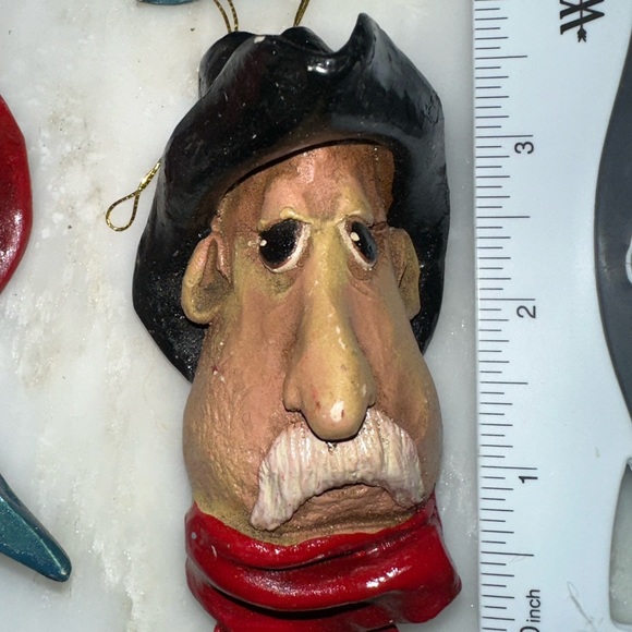 Vintage sad cowboy ornaments - Picture 3 of 3